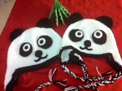 Шапочка панда с лапками bl058 shg12 - Головные уборы | Аниме-магазин «Аками»