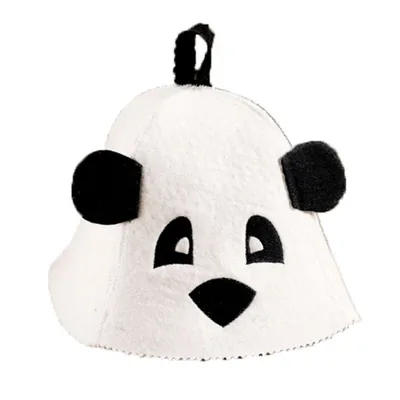 Panda in chinese conical straw hat Royalty Free Vector Image