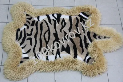 Ковёр комнатный шкура тигра, 165х140 см