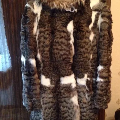Шуба из камышового кота – купить в Санкт-Петербурге, цена 4 000 руб.,  продано 15 сентября 2018 – Верхняя одежда