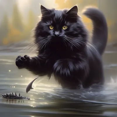 Черные сибирские котята - кошечка из питомника - YouTube