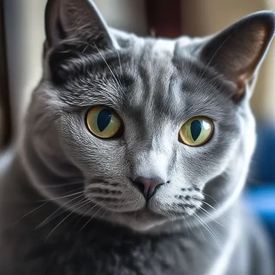 Русский голубой кот» — создано в Шедевруме