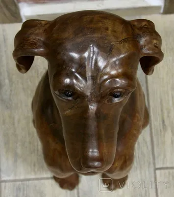 Купить фарфоровую статуэтку собаки Сидящий щенок сенбернара, Nymphenburg,  Германия, нач. 20 века по низким ценам - Старивина