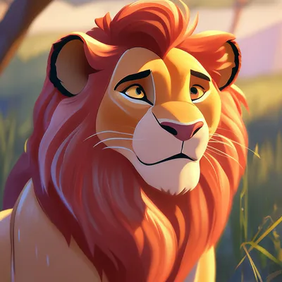 Симба , Король-лев, детализация, …» — создано в Шедевруме