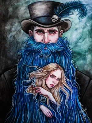 Синяя борода: обои с волшебными существами