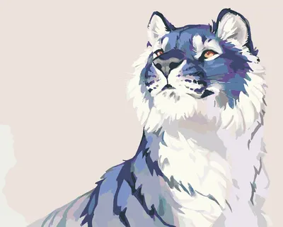 Купить картина по номерам Красиво Красим Синий тигр, 90 х 120 см, цены на  Мегамаркет | Артикул: 600004527623
