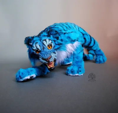 Синий тигр обои - 56 фото