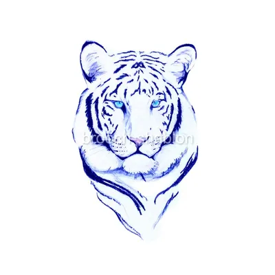 Синий тигр» — создано в Шедевруме