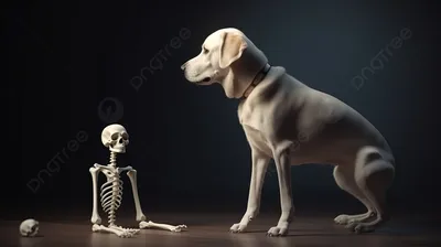 Скелет собаки (Canis lupus familiaris), размер L, гибкий, препарат -  1020991 - T300401L - Хищники (Carnivora) - 3B Scientific