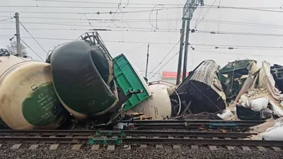 Уголовное дело возбудили из-за схода с рельсов 11 вагонов грузового поезда  в Забайкалье - 21 мая 2023 - chita.ru