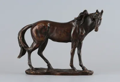 Купить старинную Бронзовая скульптура лошади в антикварном магазине Оранта  в Москве артикул 0064-23