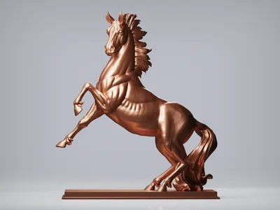 Файл STL Скульптура лошади 🐉・3D-печатная модель для загрузки・Cults