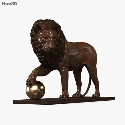 Скульптура льва из бетона, купить в Москве по выгодным ценам