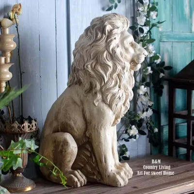 Фигура садовая Лев лежит 36x73 см смотрит влево по цене 3950 ₽/шт. купить в  Кемерове в интернет-магазине Леруа Мерлен