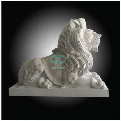 Скульптура Льва LV-002 DECORUS из композитного материала