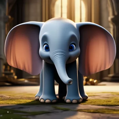 Download wallpaper eyes, elephant, cartoon, circus, ears, trunk, elephant,  Dumbo, section films in resolution 1152x864