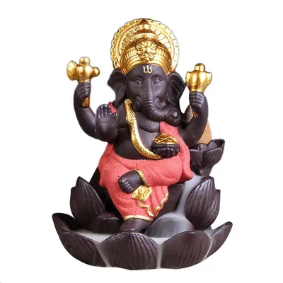 Индийский Слон Ganesha, багажник и Бог богатства, украшения, статуя Дзен  Будды, индийская скульптура, тайский крыльцо, украшение стола | AliExpress