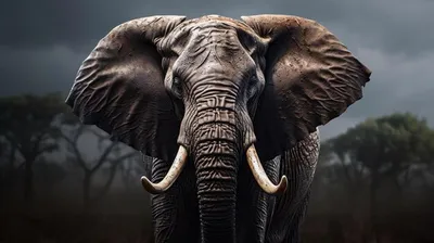 Слон С Бивнями И Длинным Стволом — стоковые фотографии и другие картинки  Азиатский слон - Азиатский слон, Азия, Бивень - iStock