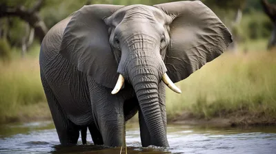 слон с бивнями, легкая картинка слона, слон, животное фон картинки и Фото  для бесплатной загрузки
