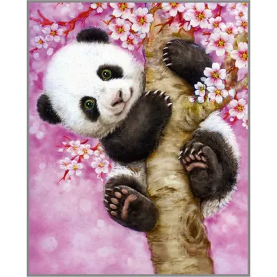💲👉Купить Набор для вышивания Крестиком Жар-Птица В-241 \"Веселая панда\"  9х9 см. в интернет-магазине ХлопокШоп.ру