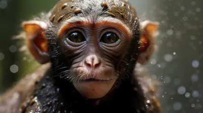 смешные обезьяны стоковое изображение. изображение насчитывающей пуща -  57642209