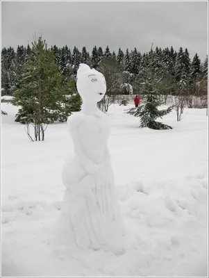 Великолепные фото Снеговика и снежной бабы в разрешении Full HD