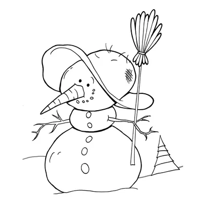 Живописные фото Снеговика и снежной бабы как фоны для телефона