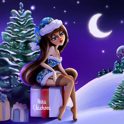 Потрясающий фон с Снегурочкой из сказки Морозко: бесплатно и высокого качества