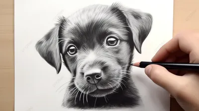 Винтажная собака, Черно-белое, Фотографии животных
