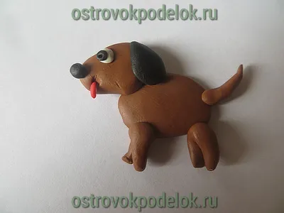 Modeling clay for children. DOG DACHSHUND - YouTube