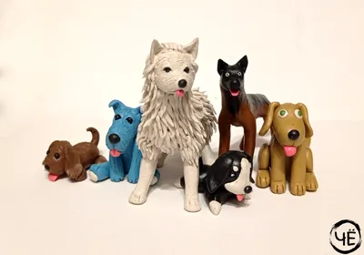Собака из пластилина. Как слепить из пластилина собаку? | Kids clay, Clay  crafts for kids, Polymer clay crafts