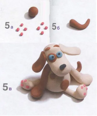 Собака из пластилина: простые инструкции и пошаговые схемы лепки из  пластилина + фото-обзоры для детей с лучшими вариантами изделий