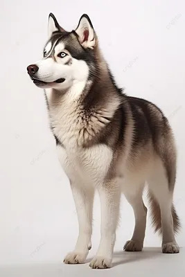 Детализированная собака хаски крупным …» — создано в Шедевруме