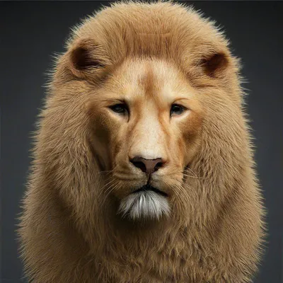 Гибрид: лев+собака» — создано в Шедевруме