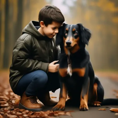 Собака лучший друг человека» — создано в Шедевруме