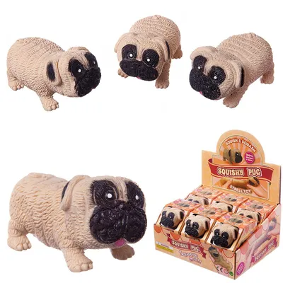 Мягкая игрушка ПЛЮШЛЕНД Собака Мопс купить по цене 800 ₽ в  интернет-магазине Детский мир