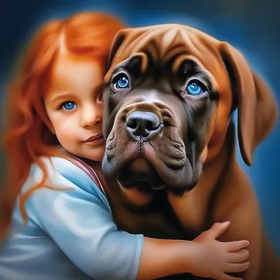 Купить картину-постер \"Черная бойцовская собака породы кане-корсо\" с  доставкой недорого | Интернет-магазин \"АртПостер\"