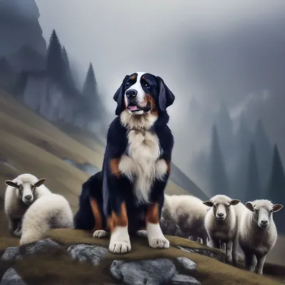 Собака - Бернский зенненхунд