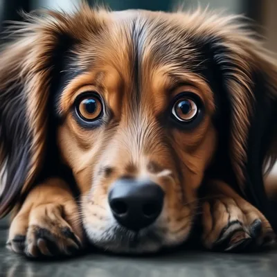 Большая собака с грустными глазами Стоковое Фото - изображение  насчитывающей прелестное, собач: 198756492