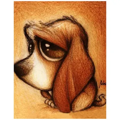 Собака с грустными глазами» — создано в Шедевруме