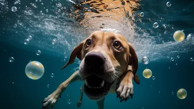 Собаки под водой: такими вы их еще никогда не видели | ANIMALS1 | Дзен