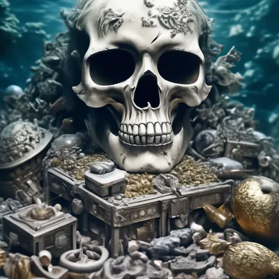 Сокровища затонувших кораблей, много …» — создано в Шедевруме