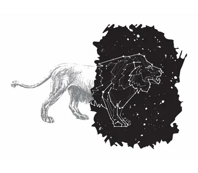 Созвездие Льва в космическом пространстве Иллюстрация штока - иллюстрации  насчитывающей ноча, астурии: 167302474