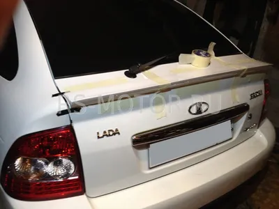 Лип спойлер для Лада Приора хэтчбэк — Lada Приора хэтчбек, 1,6 л, 2012 года  | тюнинг | DRIVE2
