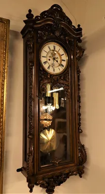 Старинные, настенные часы в резном корпусе в Санкт-Петербурге |  «АнтикваровЪ»