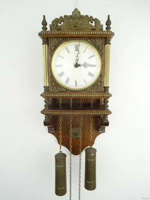 Старинные антикварные настенные часы Голландия Hermle времен фирмы Junghans  – Антикварный Магазин