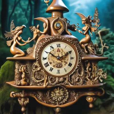 Старинные настенные часы с кукушкой …» — создано в Шедевруме