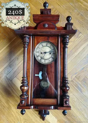купить антикварные часы из дерева, старинные настенные часы купить в  москве, часы деревянные старинные