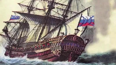 1667 ГОД - ФРЕГАТ \"ОРЕЛ\" Первый русский военный парусный корабль - YouTube