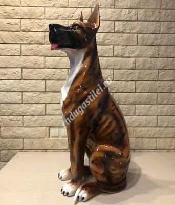 Статуэтка собаки Дог немецкий, ростовая - Купить на подарок со склада в  Москве